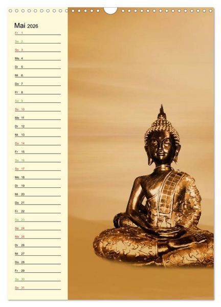 Produktbild: Buddha (Wandkalender 2026 DIN A3 hoch), CALVENDO Monatskalender