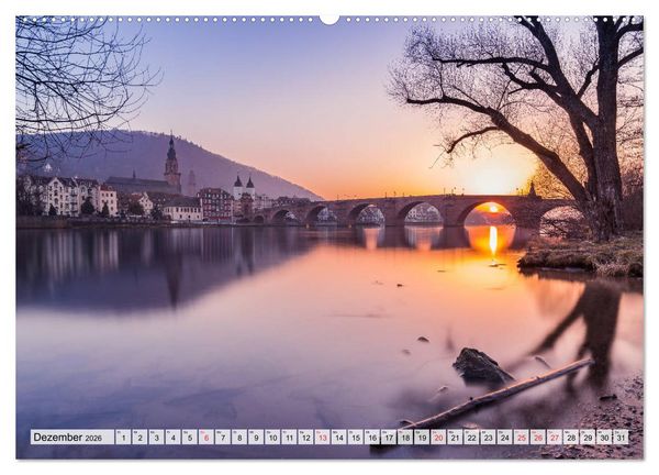 Produktbild: Romantisches Neckartal (hochwertiger Premium Wandkalender 2026 DIN A2 quer), Kunstdruck in Hochglanz