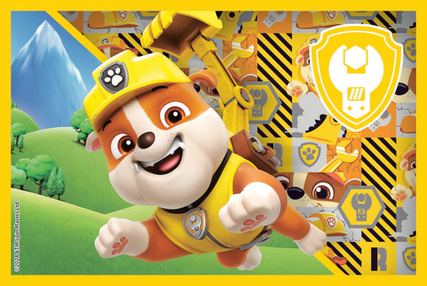 Produktbild: W&uuml;rfelpuzzle PAW PATROL 6 Teile