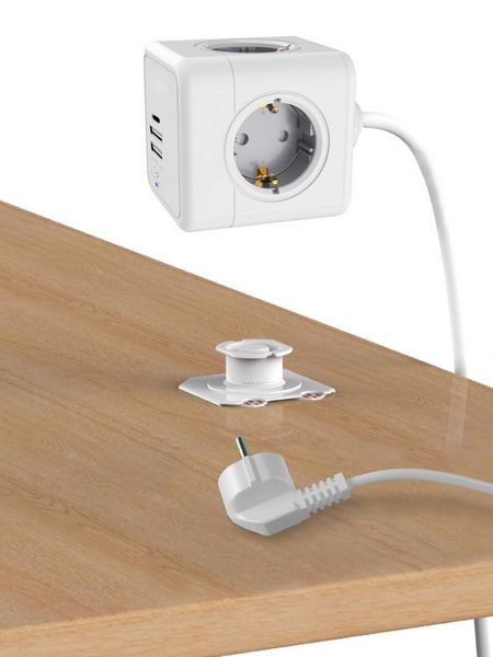 Produktbild: Technaxx 5004 Steckdosenw&uuml;rfel Wei&szlig; Schutzkontakt 1St.