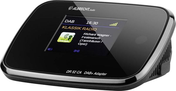 Albrecht DR 52 CA Radio-Adapter DAB+, UKW Schwarz
