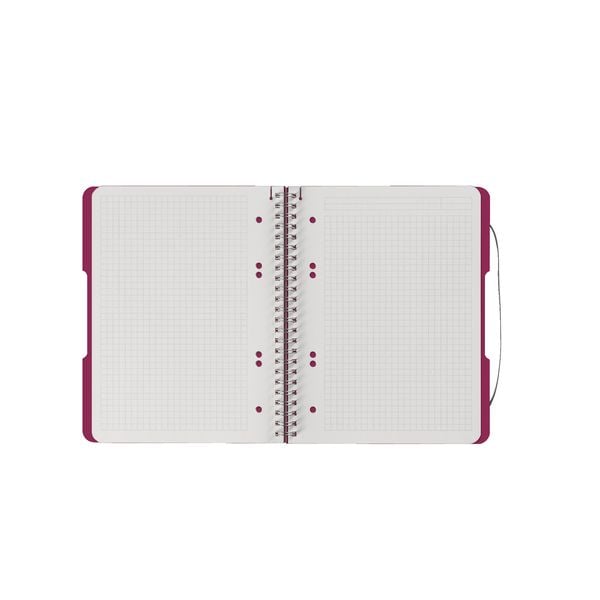 Produktbild: Herlitz Spiralblock A5 to go 80 Blatt kariert beere