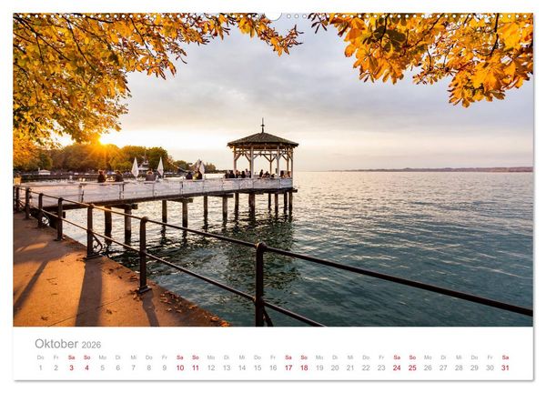 Produktbild: BODENSEE Drei L&auml;nder - ein See (Wandkalender 2026 DIN A2 quer), CALVENDO Monatskalender