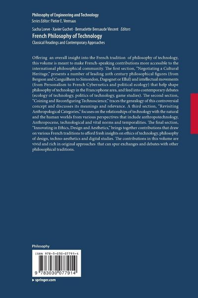 Produktbild: French Philosophy of Technology
