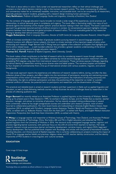 Produktbild: Research Ethics in Second Language Education