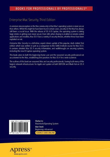 Produktbild: Enterprise Mac Security: Mac OS X