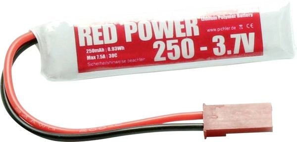 Red Power Modellbau-Akkupack (LiPo) 3.7V 250 mAh Softcase JST