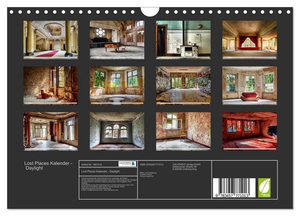 Produktbild: Lost Places Kalender - Daylight (Wandkalender 2026 DIN A4 quer), CALVENDO Monatskalender