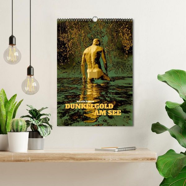 Produktbild: DUNKELGOLD AM SEE (Wandkalender 2026 DIN A3 hoch), CALVENDO Monatskalender