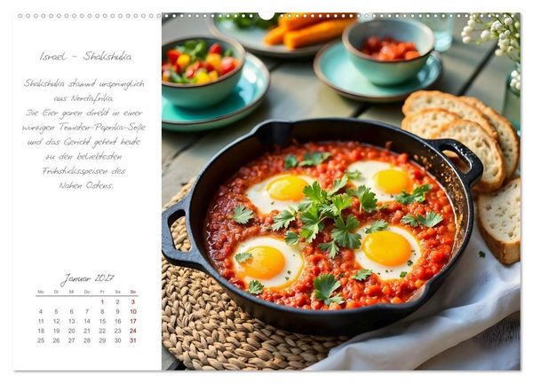 Produktbild: Eierspeisen rund um die Welt - Traditionelle Eierspeisen und ihre Geschichten (Wandkalender 2027 DIN A2 quer), CALVENDO Monatskalender