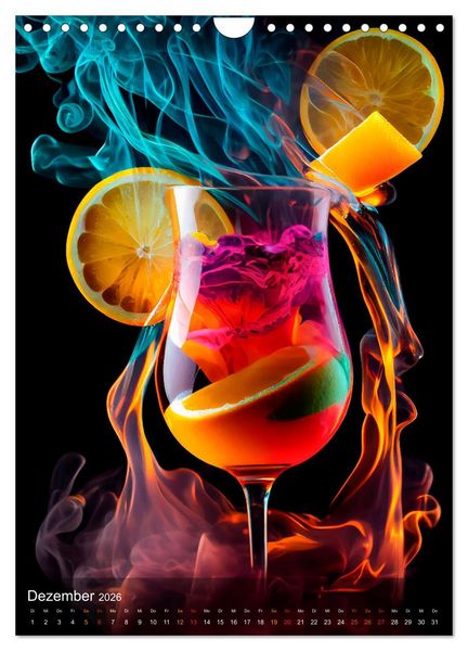 Produktbild: Cocktails - Bew&auml;hrter Genuss neu interpretiert (Wandkalender 2026 DIN A4 hoch), CALVENDO Monatskalender
