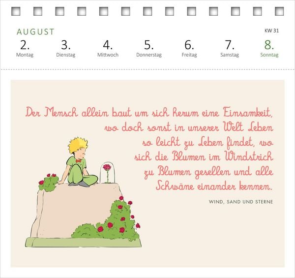Produktbild: Postkartenkalender Man sieht nur mit dem Herzen gut ... 2027