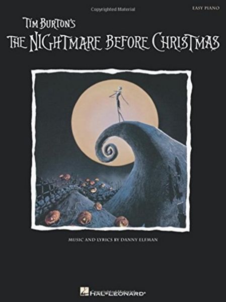 Produktbild: The Nightmare Before Christmas Easy Piano Songbook Music by Danny Elfman 11 Songs from the Cult Classic Disney Movie Sheet Music for Beginner and Intermediate Pianists