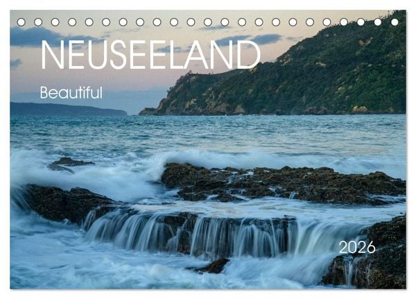 Beautiful Neuseeland (Tischkalender 2026 DIN A5 quer), CALVENDO Monatskalender