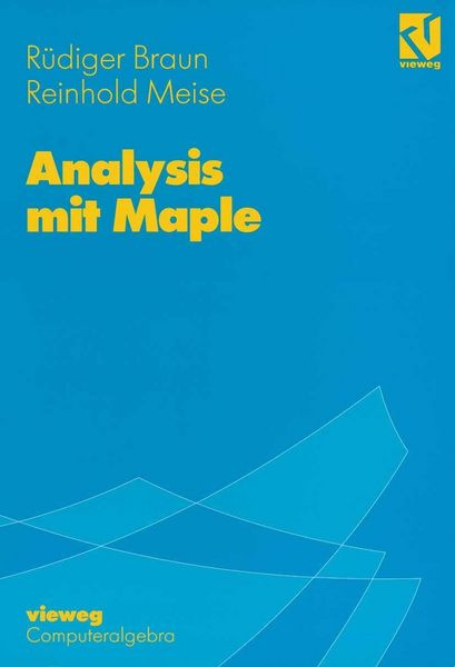 Produktbild: Analysis mit Maple