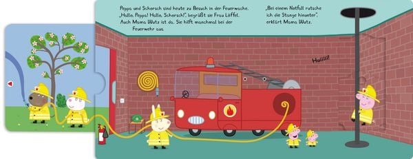 Produktbild: Peppa Pig: Peppa bei der Feuerwehr: Mein gro&szlig;er Schiebespa&szlig;