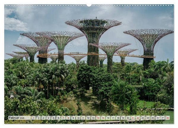 Produktbild: Singapur entdecken (hochwertiger Premium Wandkalender 2026 DIN A2 quer), Kunstdruck in Hochglanz