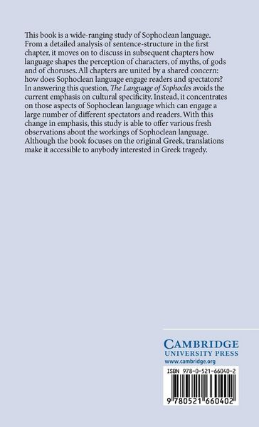 Produktbild: The Language of Sophocles