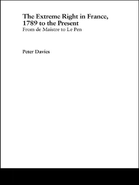 Produktbild: The Extreme Right in France, 1789 to the Present