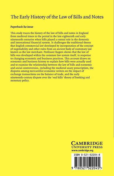 Produktbild: The Early History of the Law of Bills and Notes