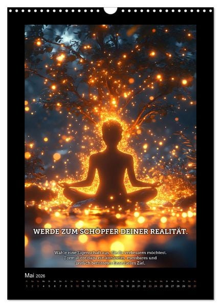 Produktbild: Vom Tr&auml;umen zum Tun! - Erschaffe dir in 12 Monaten dein Million&auml;rs-Mindset. (Wandkalender 2026 DIN A3 hoch), CALVENDO Monatskalender
