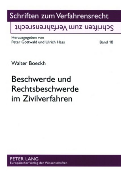Produktbild: Beschwerde und Rechtsbeschwerde im Zivilverfahren