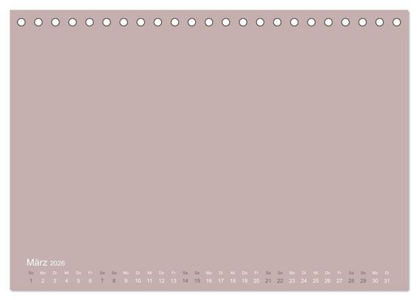Produktbild: DIY Bastel-Kalender -Erdige Pastell Farben- Zum Selbstgestalten (Tischkalender 2026 DIN A5 quer), CALVENDO Monatskalender