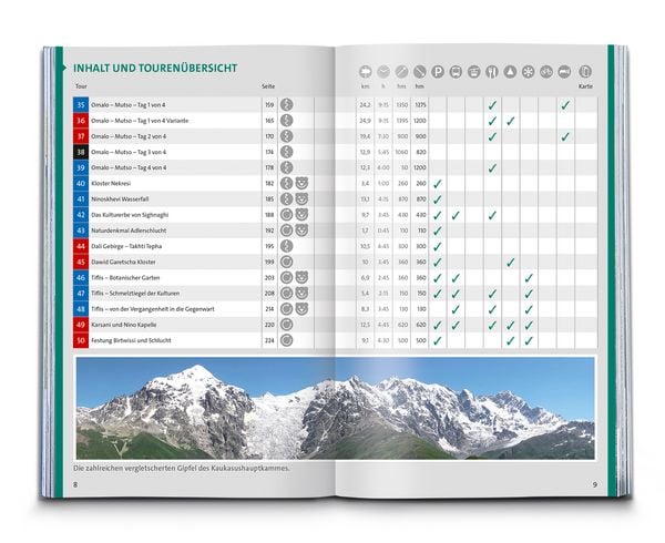 Produktbild: KOMPASS Wanderf&uuml;hrer Georgien, Kaukasus, 50 Touren mit Extra-Tourenkarte