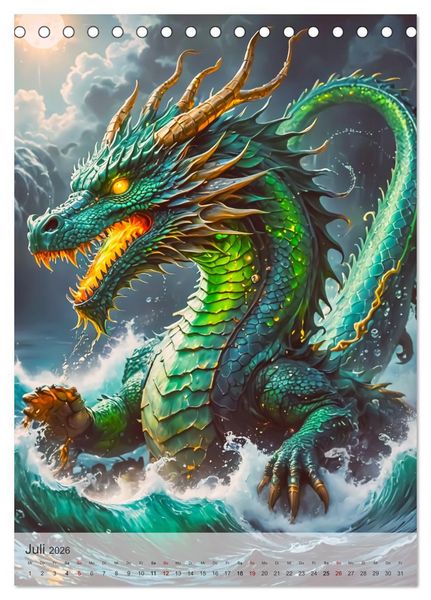 Produktbild: Japanische Mythologie - G&ouml;tter, Helden und Monster (Tischkalender 2026 DIN A5 hoch), CALVENDO Monatskalender