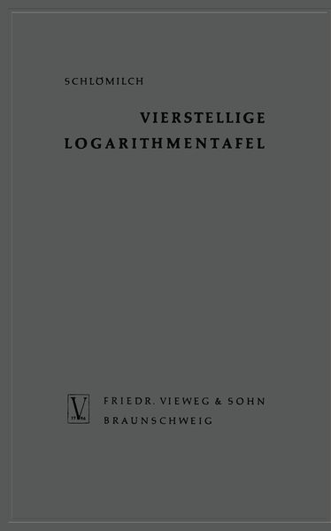 Produktbild: Vierstellige Logarithmentafel