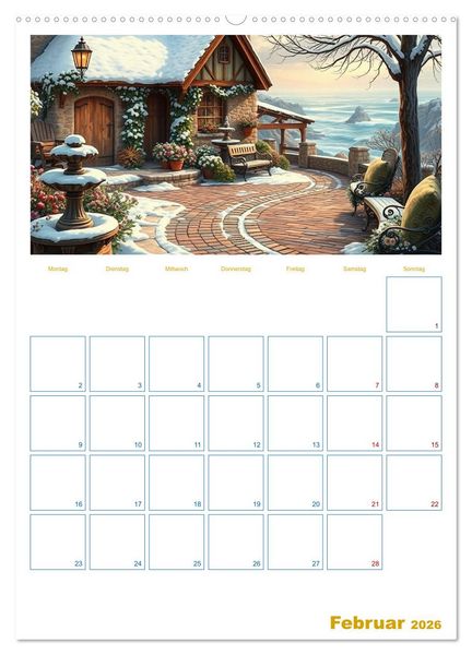 Produktbild: Cottagetr&auml;ume - Ein Jahr voller l&auml;ndlicher Magie (hochwertiger Premium Wandkalender 2026 DIN A2 hoch), Kunstdruck in Hochglanz