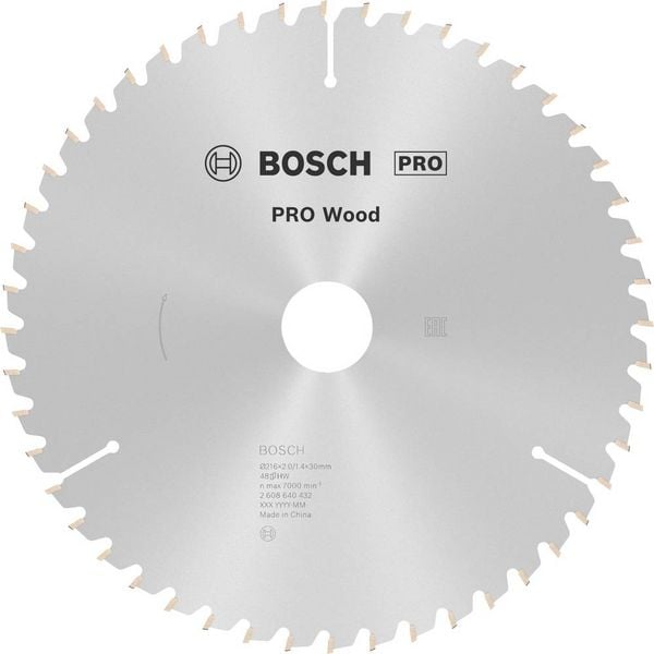 Bosch Accessories Optiline 2608640432 Hartmetall Kreissägeblatt 216 x 30 x 2 mm Zähneanzahl: 48 1 St.