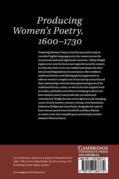 Produktbild: Producing Women's Poetry, 1600-1730
