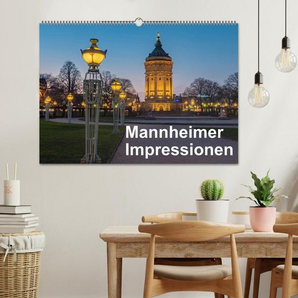 Produktbild: Mannheimer Impressionen. (Wandkalender 2026 DIN A2 quer), CALVENDO Monatskalender