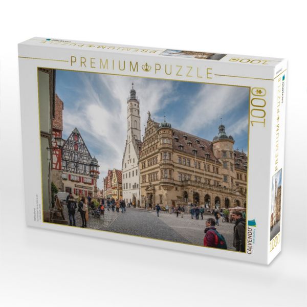 Produktbild: CALVENDO Puzzle Rathausturm | 1000 Teile Lege-Gr&ouml;&szlig;e 64x48cm Foto-Puzzle f&uuml;r gl&uuml;ckliche Stunden