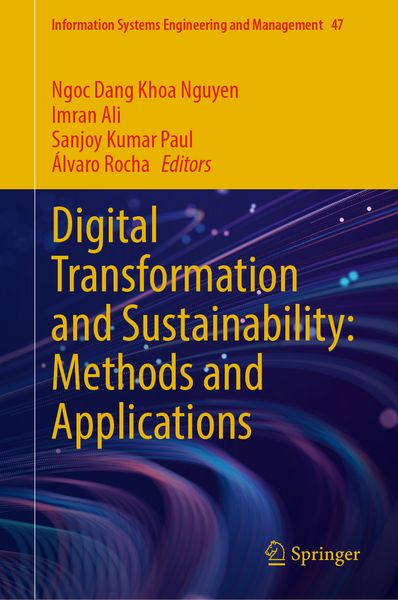 Produktbild: Digital Transformation and Sustainability: Methods and Applications
