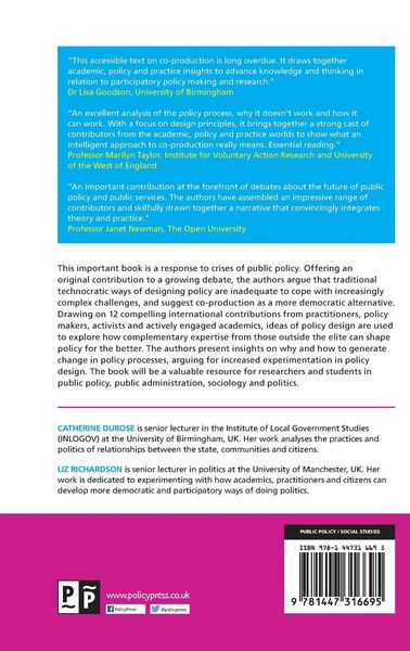 Produktbild: Designing public policy for co-production