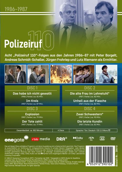 Produktbild: Polizeiruf 110 - Box 14 - mit Sammelr&uuml;cken (DDR TV-Archiv) [4 DVDs]