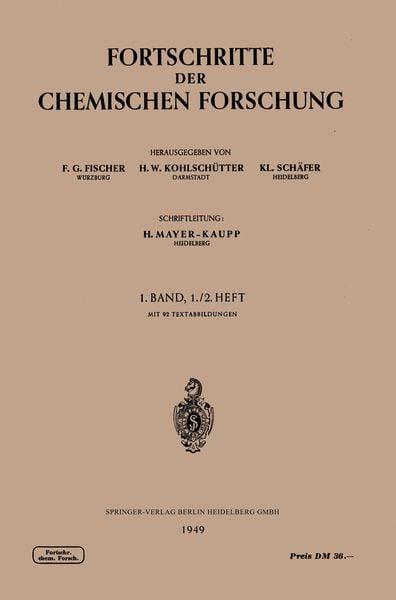 Produktbild: Fortschritte der Chemischen Forschung