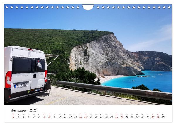 Produktbild: Berge und Meer: ein Vanlife-Abenteuer im Westen Griechenlands (Wandkalender 2026 DIN A4 quer), CALVENDO Monatskalender