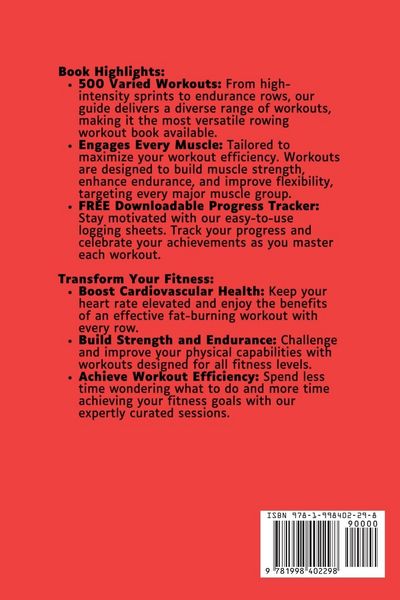 Produktbild: 500 Rowing Machine Workouts Book