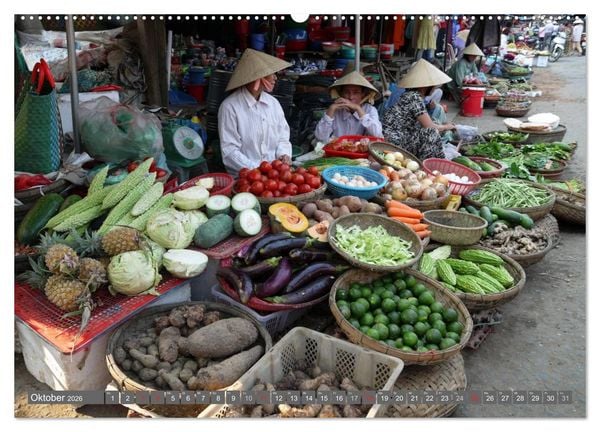 Produktbild: Menschen in Vietnam (Wandkalender 2026 DIN A2 quer), CALVENDO Monatskalender