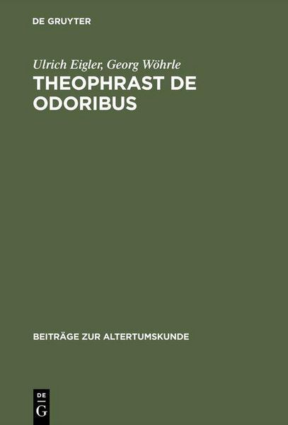 Produktbild: Theophrast De odoribus