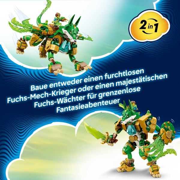 Produktbild: LEGO DREAMZzz 2in1 71508 Fuchs-W&auml;chtermech, Spielzeug f&uuml;r Kinder ab 9