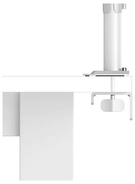 Produktbild: Hama Monitor-Tischhalterung 2 Display(s) 88,9 cm (35") Wei&szlig; H&ouml;henverstellbar, Schwenkbar, Rotierbar, Neigbar