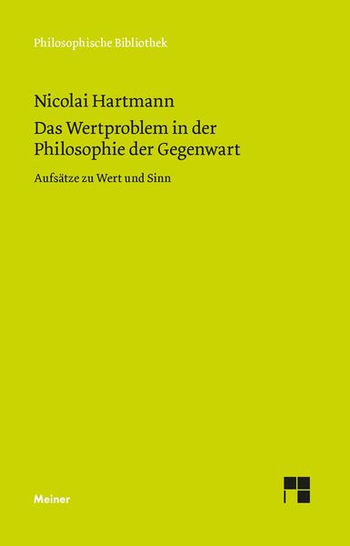 Produktbild: Das Wertproblem in der Philosophie der Gegenwart