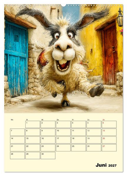 Produktbild: Lama la Vida. Lama-Momente zwischen Humor und Charakter (hochwertiger Premium Wandkalender 2027 DIN A2 hoch), Kunstdruck in Hochglanz