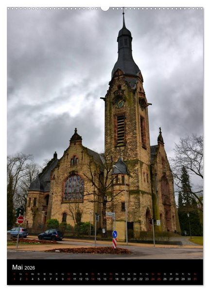 Produktbild: Sa(ar)krale Baukunst - Kirchenarchitektur im Saarland (hochwertiger Premium Wandkalender 2026 DIN A2 hoch), Kunstdruck in Hochglanz