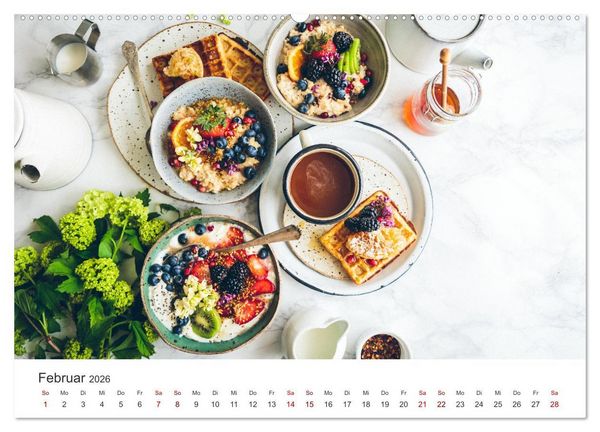 Produktbild: Veganer Essen - Pflanzenbasierte K&ouml;stlichkeiten (Wandkalender 2026 DIN A2 quer), CALVENDO Monatskalender
