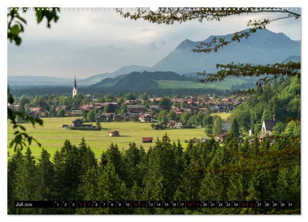 Produktbild: Oberstdorf und Umgebung (Wandkalender 2026 DIN A2 quer), CALVENDO Monatskalender